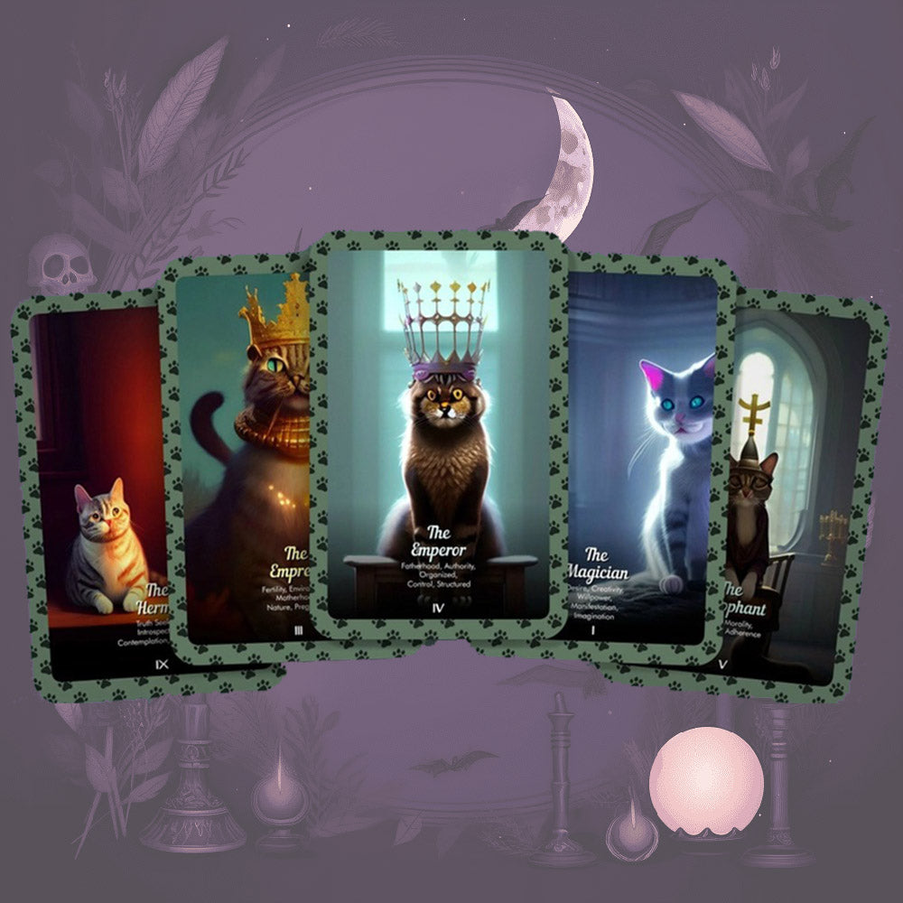 Cool Cats Tarot - Major Arcana Tarot Card Set